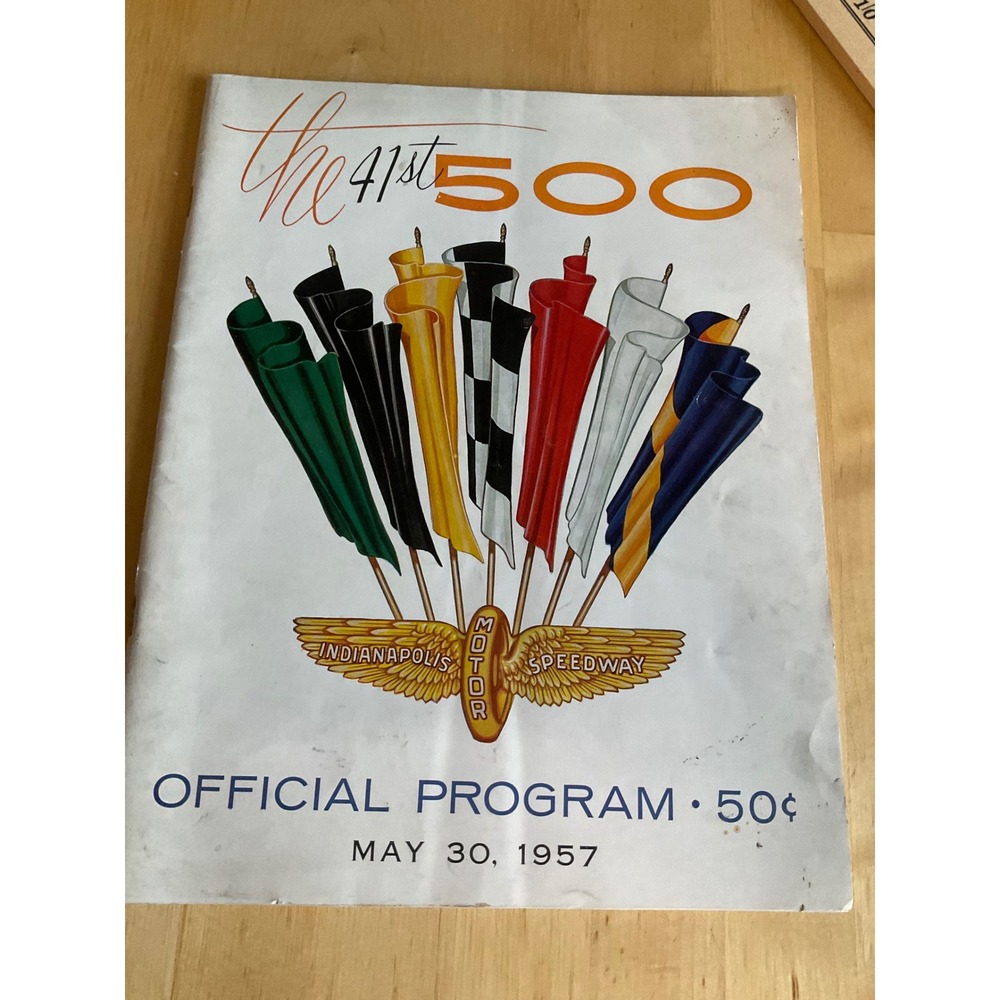 1957 Indianapolis 500 Official Program 41st Indy 500 Motor Speedway Vintage